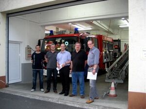 Im Gespräch: SPD-Loreley und die Wehrleitung der VG Loreley.