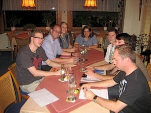 Das Junge Team 2012 mit Bürgermeisterkandidat Carsten Göller (2.v.l.).