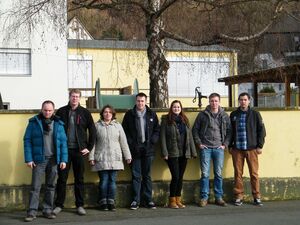 v.l.n.r.: Mike Weiland, Thorsten Lachmann, Anna Lenz, Alexander Klein, Theres Heilscher, Marcel Heilscher, Peter Runkel